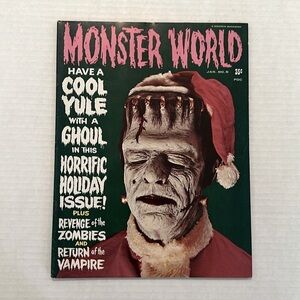 Vintage 1965 January Monster World Cool Yule With‎ A Ghoul Collectible Magazine